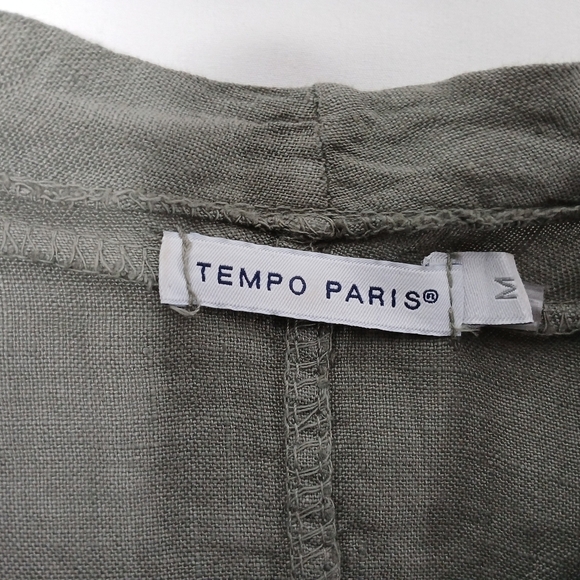 Tempo Paris 100%  Short Linen Jacket. Size M - Picture 11 of 11